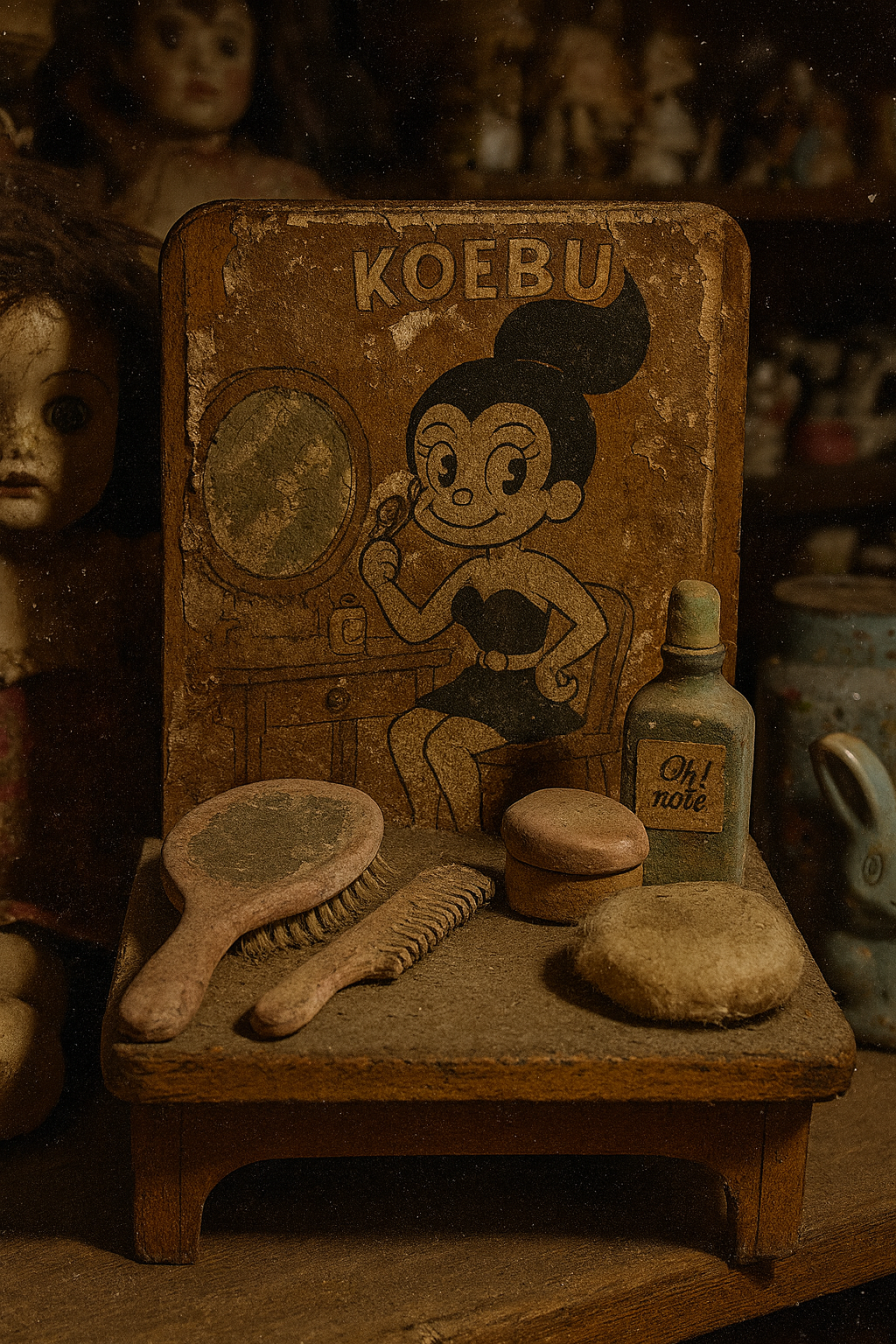 KOEUB Wooden Dressing Table Set